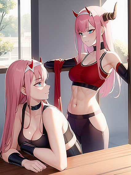 Sunny Flexes Her Curves in Off-Shoulder Yoga Outfit for Seductive Hentai Fun