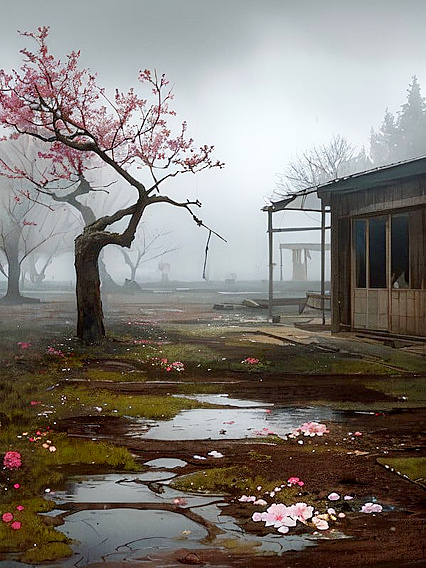 Misty Landscape With Dim Light and Long Shadows: Erotic Hentai Scenes Unfold