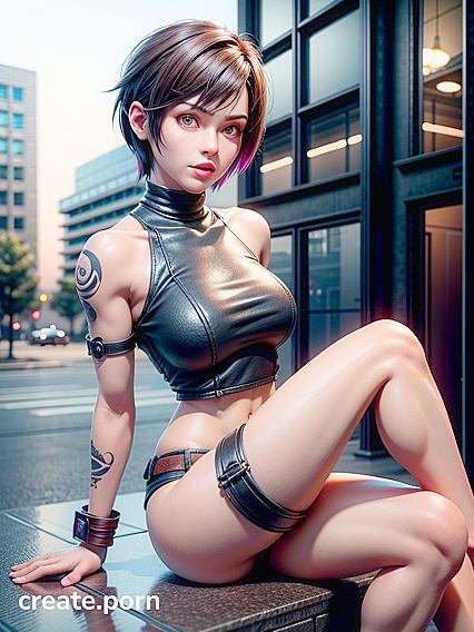 Yuffie Kisaragi Spreads Her Legs in Seductive Black Hairstyle for Hentai Pleasure