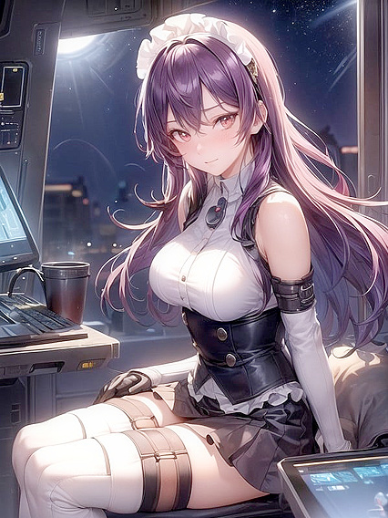 Seductive Corset Play Under the Moonlight in Erotic Nighttime Hentai Scenes