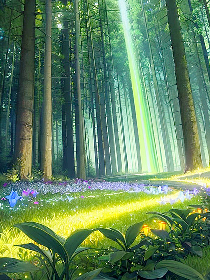 Fireflies Illuminate the Night in a Seductive Reflective Stream hentai Scene