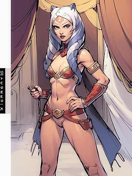 Crowded Room with Blue-Eyed Beauty and Her Large Breasts in hentai Action
