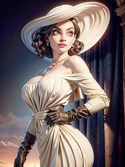 Off Shoulder Seduction: Grabbing Boobs in Front View Hentai Delight