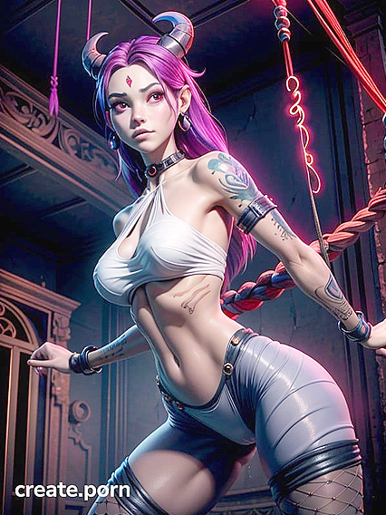 Red-Haired Goddess Gets Wild in Midnight hentai Fantasies