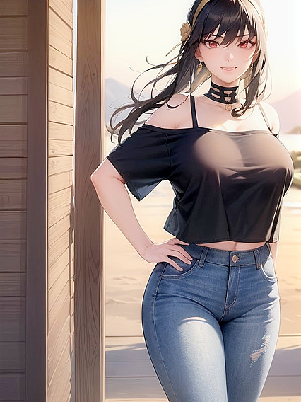 Huge-Ass Teen 18+ in Oversized T-Shirt for Steamy Hentai Action