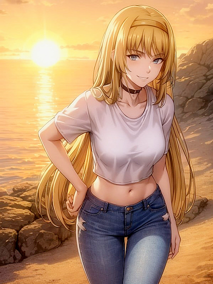 Beach Sex in Jeans: A Solo Hentai Adventure