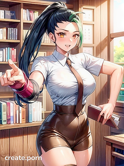 Light Brown Beauty Studying Hard Before Mind-Blowing Hentai Pleasure