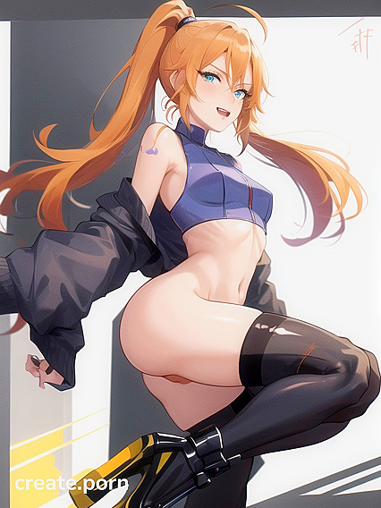Skinny Girl 18+ with Natural Breasts Enjoying SFW Hentai Pleasure