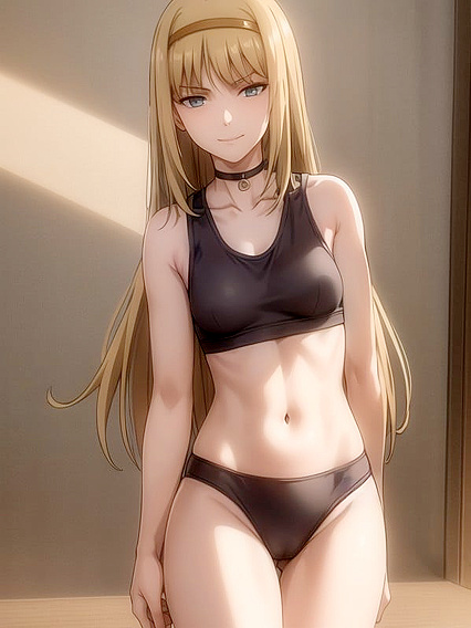 Skinny Girl 18+ in Sport Bra Gets naughty at the Gym in Steamy Hentai Action