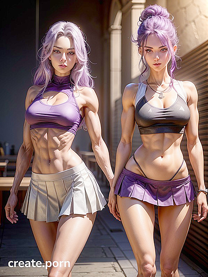 Tiny 18+ Tits and Mini Ass in Skirt for Steamy Hentai Action