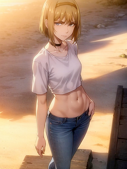 Test Enjoying Sunset Beach Action in Seductive Hentai Scenes