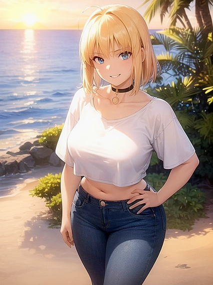Fat Girl 18+ in Oversized T-Shirt Enjoying Casual Hentai Pleasure