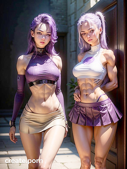 Purple-Eyed, Purple-Haired Cutie With a Tiny 18+ Ass in Steamy Hentai Action
