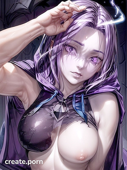 Raven from Teen 18+ Titans Seduces with Pale Skin and Intense Facial Pleasure