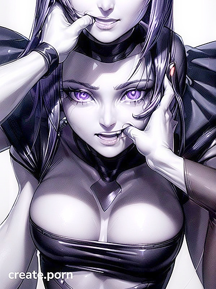Ultra-Detailed Close-Up of Pale-Skinned Beauty in Seductive Hentai Scenes
