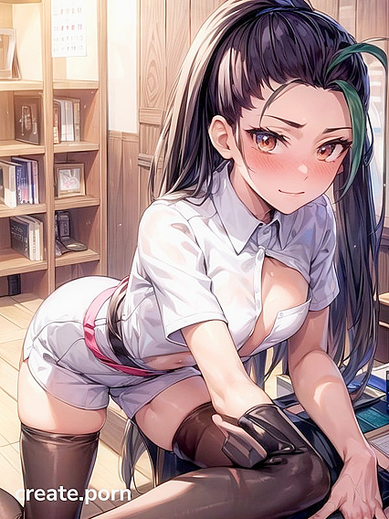 Nemona from Pokémon Seduces in an Ultra-Detailed Blouse Hentai Scene