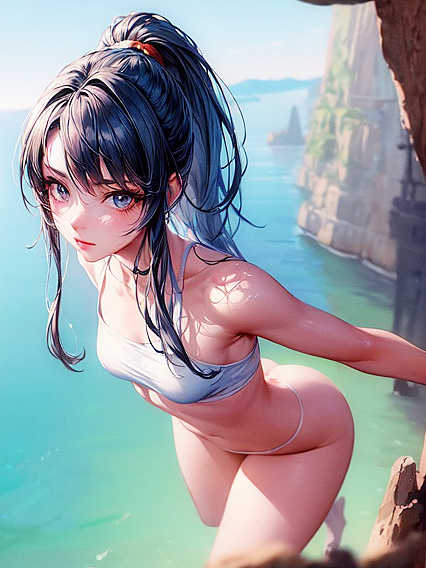 Top-Down View of Soft Pastel-Colored Small Ass Hentai Pleasure