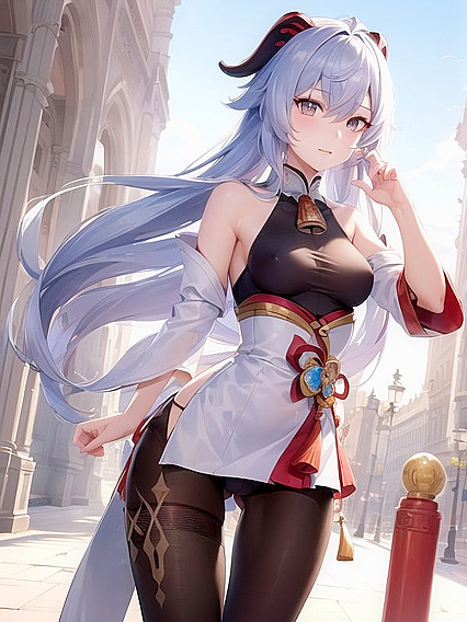 Sunny's Seductive Waist Shots in Luxurious Palace Hentai Scenes