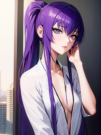 Skinny Girl 18+ Gives Intimate Facial Caresses in Sensual Hentai Scene