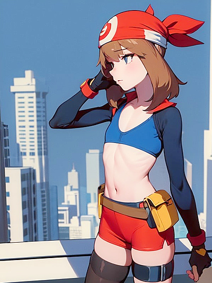 May from Pokémon Gets Wild on the Rooftop in Steamy Hentai Action