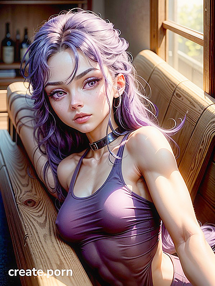 Teen 18+ with Tiny 18+ Ass and Seductive Purple Eyes in Steamy Hentai Action