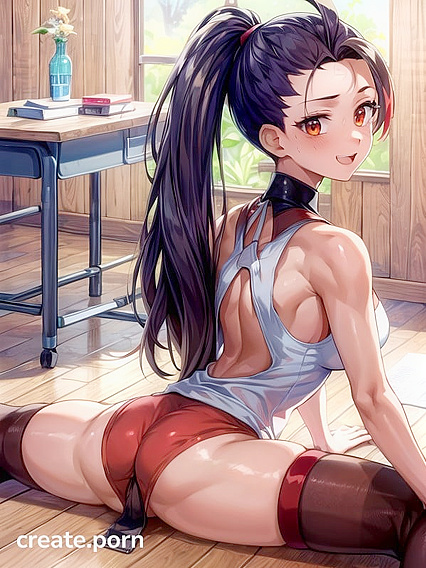 Ultra-Detailed Cute Girl 18+ Shows Off Perfect Splits in Rear View Hentai Action