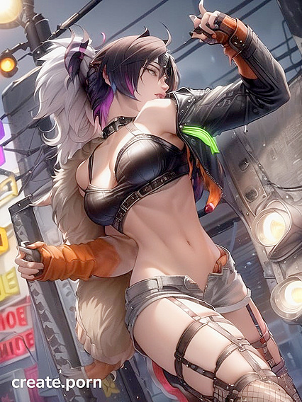 Fit Chick with Medium Ass Wearing a Choker in Steamy Hentai Action