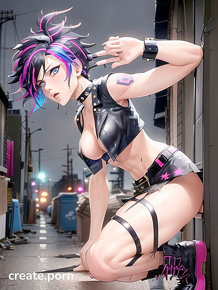 Raining hentai action with a medium ass Girl 18+ looking straight at you
