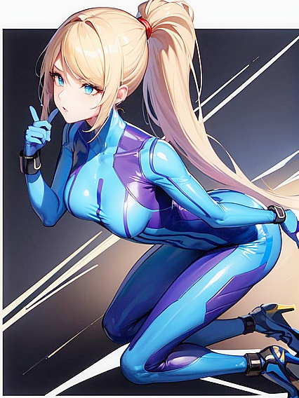 Samus from Metroid Gets naughty in Small-Breast Hentai Adventures