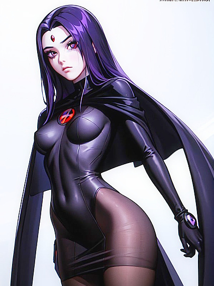 Raven from Teen 18+ Titans Reveals All in Sexy See-Through Outfit