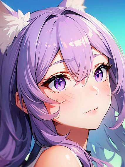 Wavy Ombre-haired Girl 18+ Lost in Pleasure Under Soft Bokeh Lights