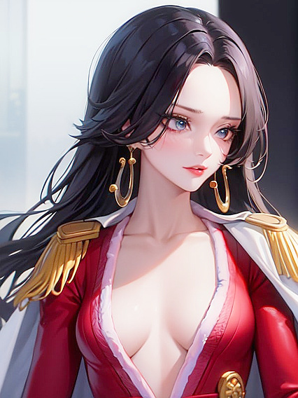 Boa Hancock's Small Breasts Take Center Stage in One Piece Hentai Action