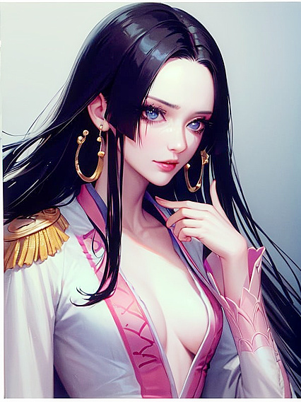 Boa Hancock from One Piece Enjoying Petite Breasted Hentai Pleasures