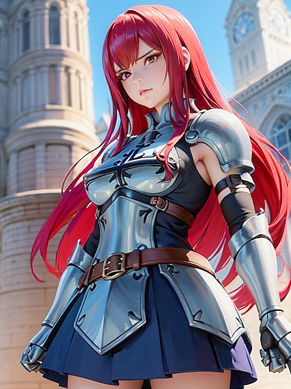 Erza from Fairy Tail Enjoying Intense Hentai Pleasure Despite Small Breasts