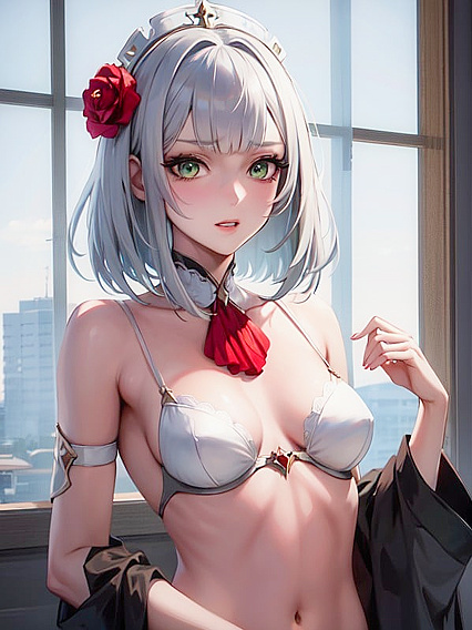 Noelle from Genshin Impact Enjoying Intense Hentai Pleasure Despite Small Breasts
