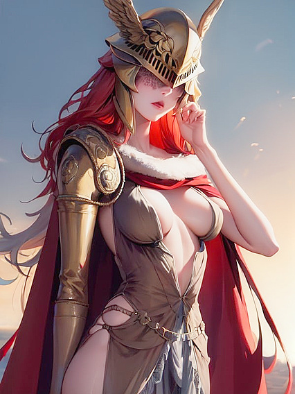 Malenia from Elden Ring Teases Her Small Breasts While Touching Your Face in Steamy Hentai AI Action