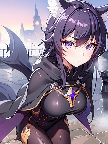 Delta from Eminence in Shadow Walks Foggy Town at Dawn with erotically charged tension