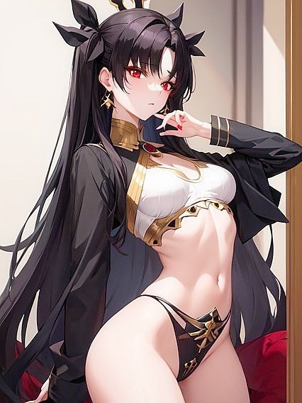Ishtar from Fate/Grand Order Pleasures Her Tiny 18+ Breasts in Seductive Hentai Scenes
