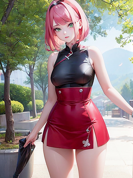 Sakura's Small Breasts Take Center Stage in Seductive Hentai Scenes