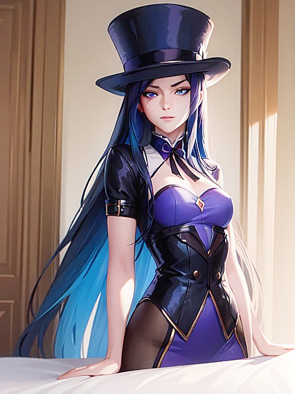 Caitlyn from League of Legends Enjoying Intense Hentai Pleasure Despite Small Breasts