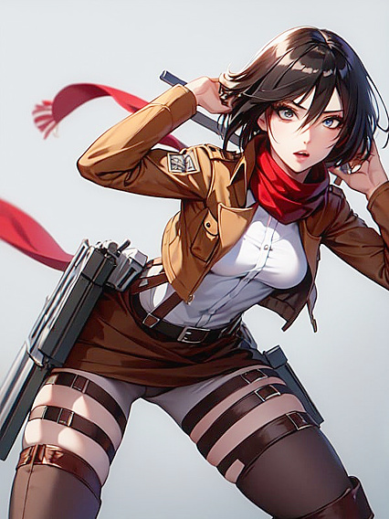 Mikasa Ackerman's Small Breasts Take Center Stage in Seductive Hentai AIPorn