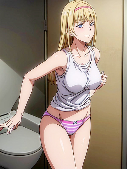 Bottom-Up Action with Hardcore Boob Grabbing in Anime hentai