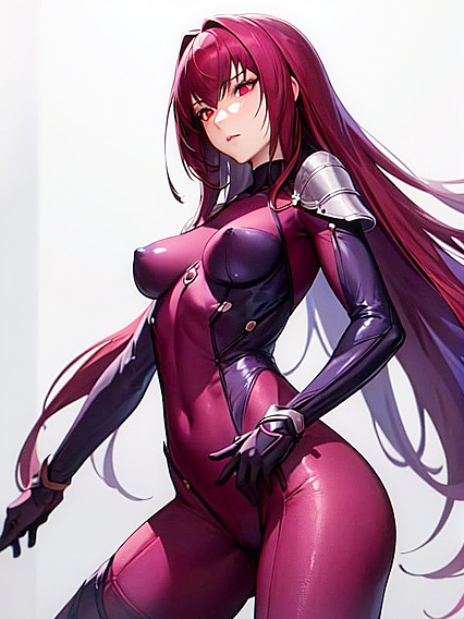 Scathach from Fate/Grand Order Enjoying Small Breasts in Naughty Hentai Scenes