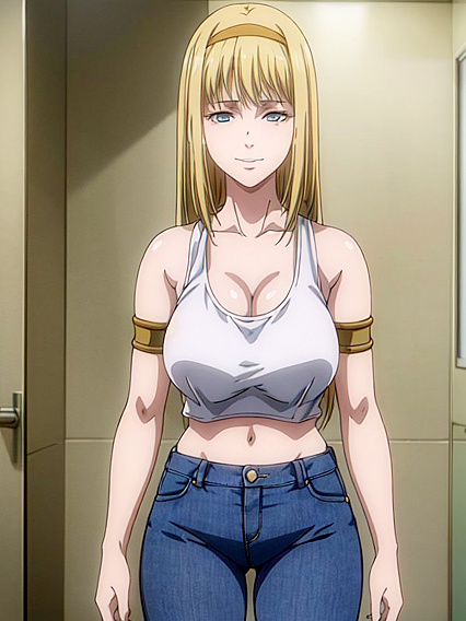 Ymir Fritz from Attack on Titan Smirking in Seductive 18+ Hentai Scenes
