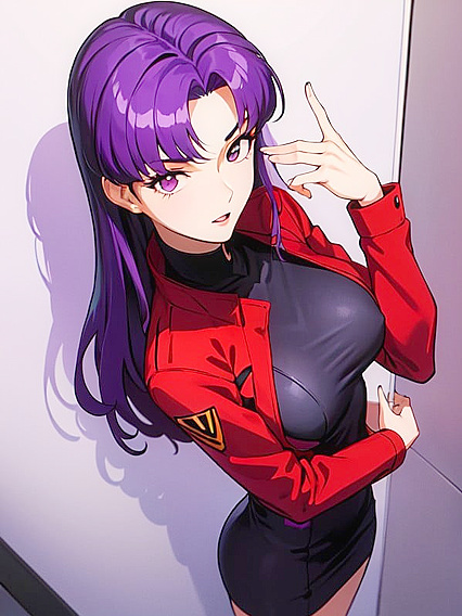 Misato from Evangelion Enjoying Intense Hentai Pleasure Despite Small Breasts