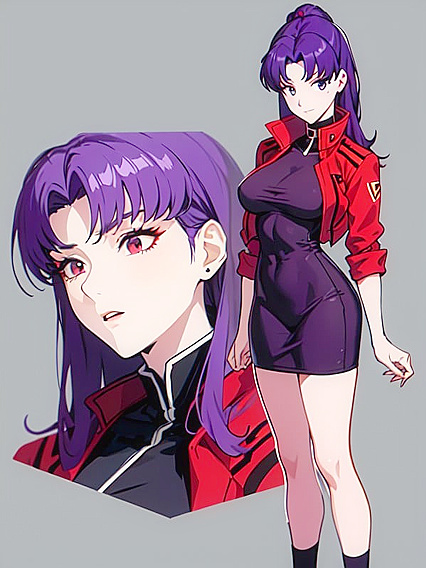 Misato from Evangelion Enjoying Intense Hentai Action Despite Small Breasts