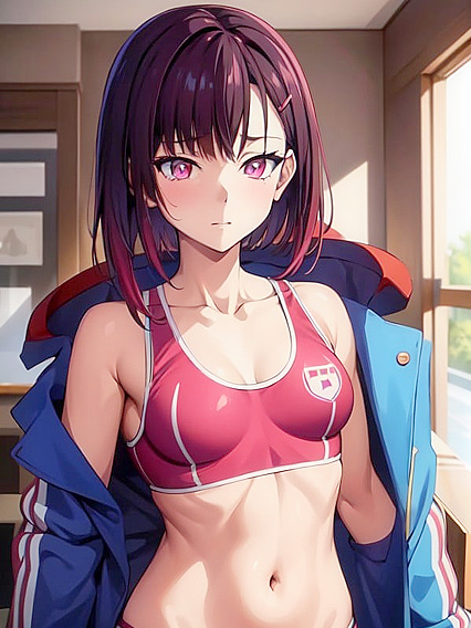 Shizuka from ZOM100 Enjoying Intense Pleasure with Small Breasts in hentai AI Action