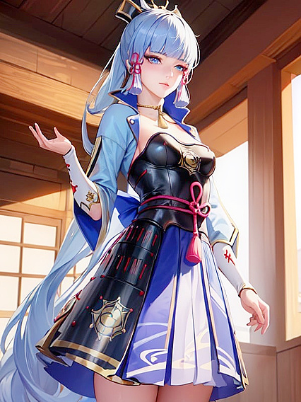 Kamisato Ayaka's Small Breasts Take Center Stage in Genshin Impact Hentai Magic