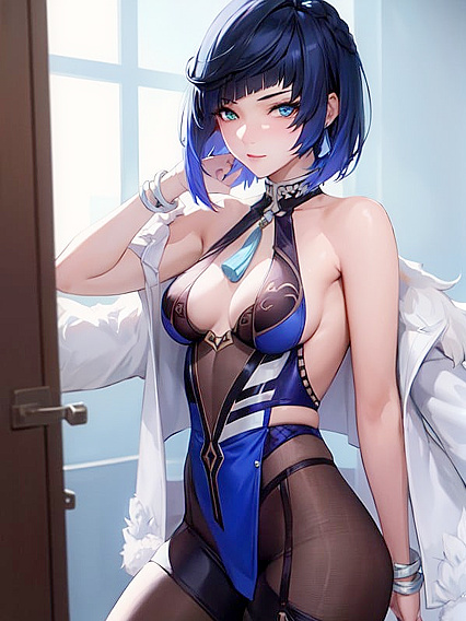 Yelan's Small Breasts Take Center Stage in Seductive Hentai Scenes