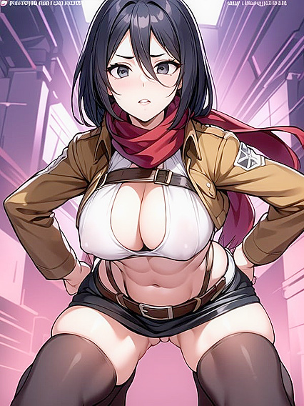 Topless Cleavage and Mini Skirt Action in Seductive Hentai Scenes